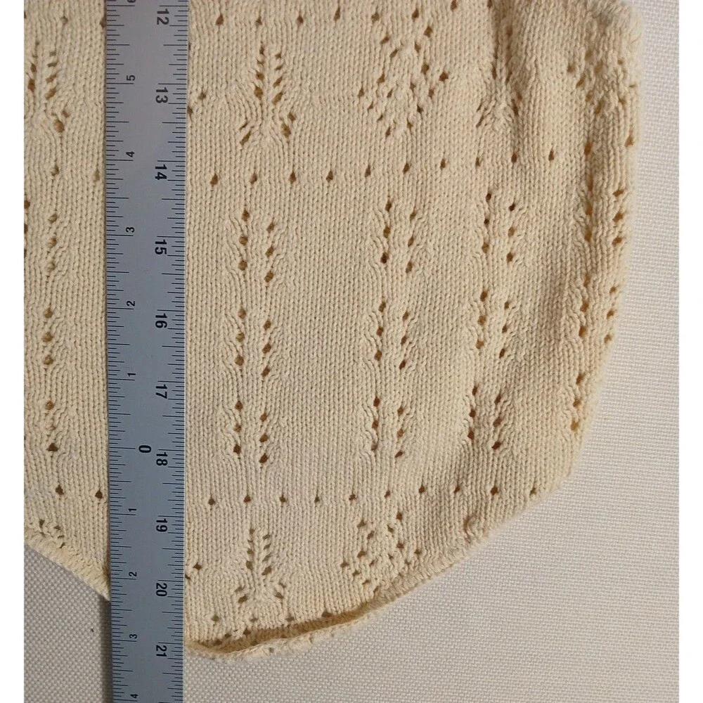 Vintage London Fog Knit Sweater Vest Button Up Size small Vintage
